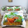 Polyester Comfortable Cartoon Pattern Duvet Cover Set 3-Piece Set With Duvet Cover And Pillowcases King Queen Twin Sizes For Boys Girls And Kids