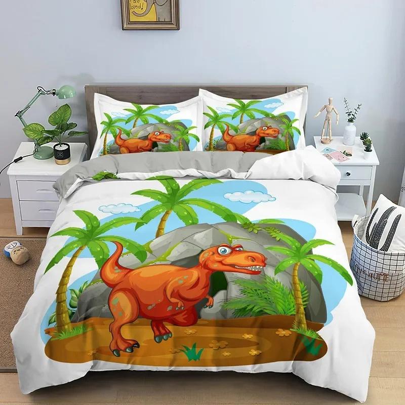 Polyester Comfortable Cartoon Pattern Duvet Cover Set 3-Piece Set With Duvet Cover And Pillowcases King Queen Twin Sizes For Boys Girls And Kids