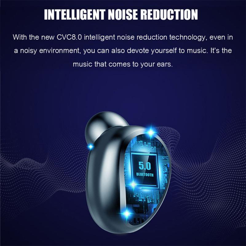 F9 Tws Bluetooth-compatible 5.0 Earphone Wireless Headphone Stereo Mini Headset Sports Earbuds With