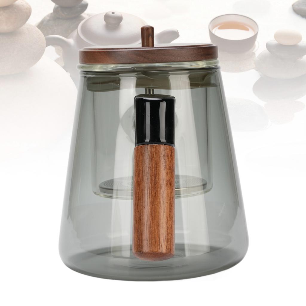 Teapot 750ml Thickened Glass Water Separation Tea Pot with Strainer for Tea Straining Brewing Pouring