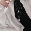 Vintage Kpop Small and Big Coin Pendant Necklace for Women Long Chain Neck Pendants Choker Jewelry 2021 Chocker Collar for Girl