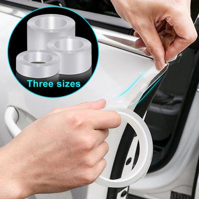 Tira anti-colisão transparente película protetora carro auto porta borda pintura anti risco tira