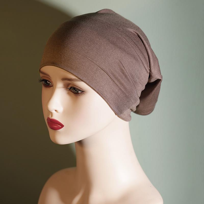 Pilling-Free, Non-Fading Multi-Color Tube Hat & Solid Pure Cotton Headscarf - Women's Elastic & Breathable