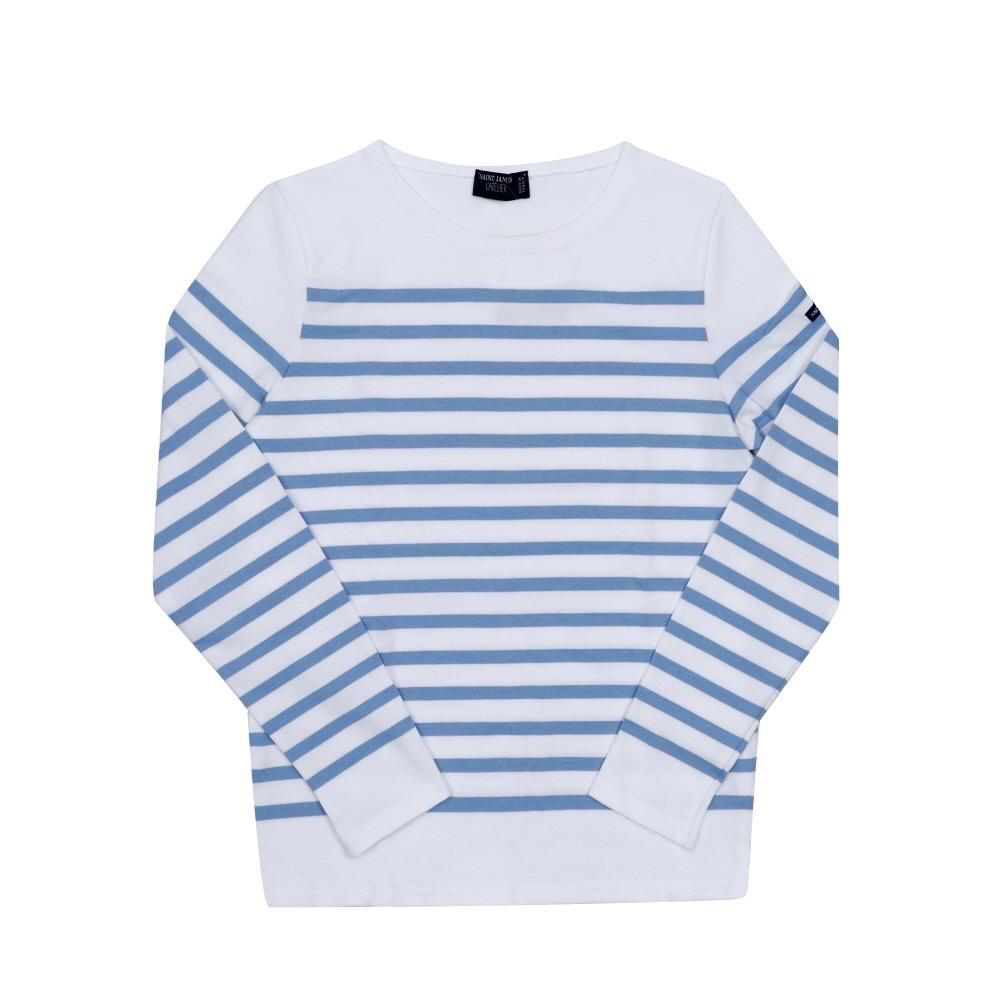 SainT JameS Женская футболка с длинным рукавом Морская полоска 9282 Neige Ciel 9282 NEIGE CIEL (38)