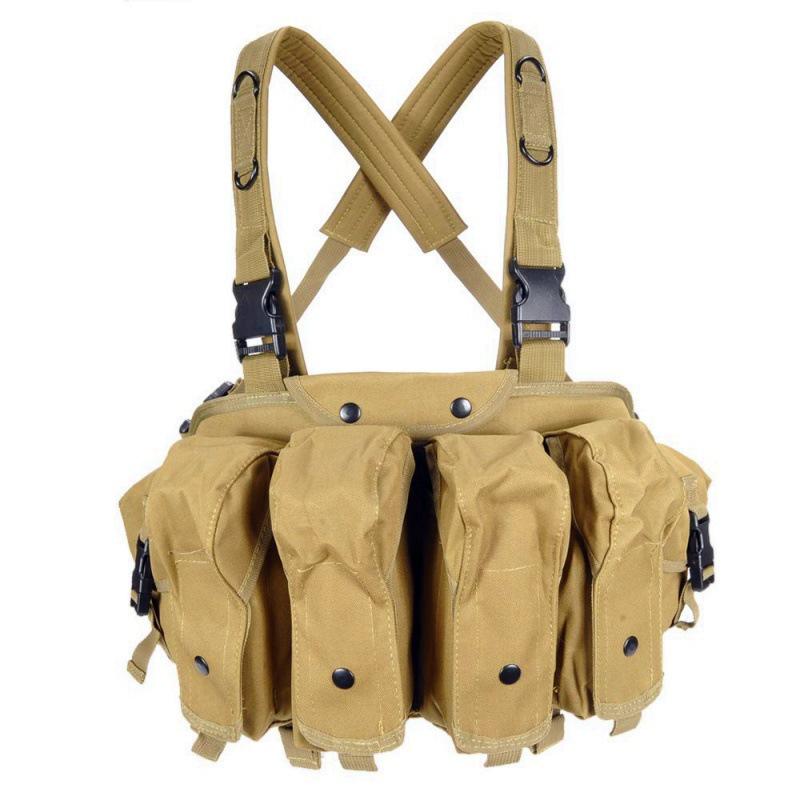 Tactical Outdoor Camouflage AK Belly Bib Vest for Combat and Sports