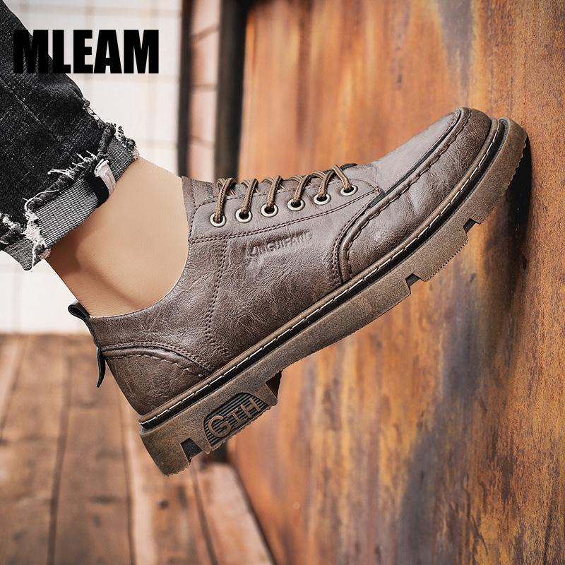 Мужская повседневная кожаная обувь высокого качества — фото 5