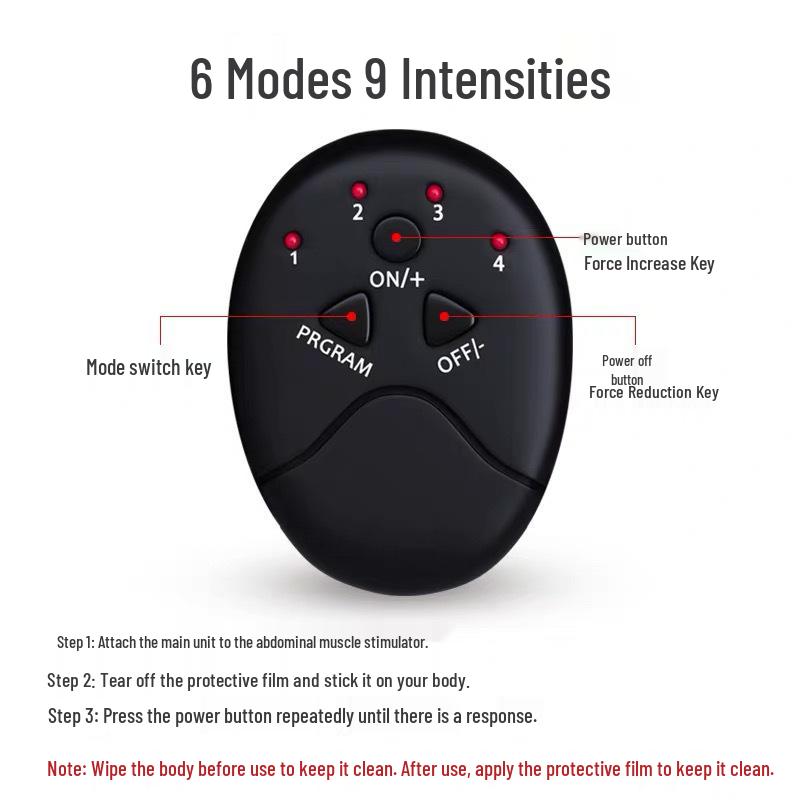 EMS Smart Abdominal Muscle Trainer: Unisex Home Fitness Equipment for Lazy People - Slimming and Toning Stomach.
