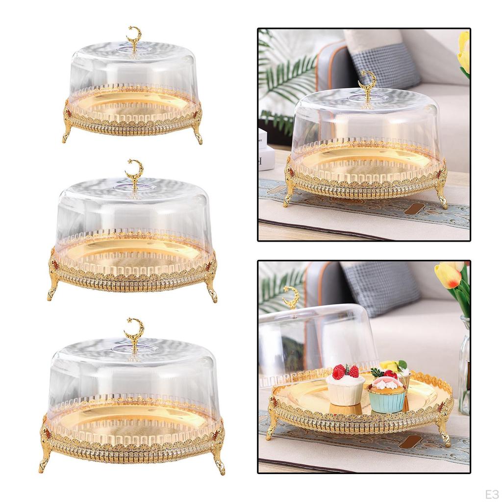 Cake Plate Candy Display Cupcake Holder Round Decorative Cookies Dessert Serving Platter for