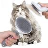 Pet Epilasyon Fırçası Köpek Saç Tarak Paslanmaz Çelik Otomatik Saç Solma Kedi Tarak Pet Temizlik Bakım Malzemeleri