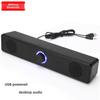 Compact Desktop Bluetooth Speaker with Wired Mic, Surround Sound, and Heavy Bass for Gaming