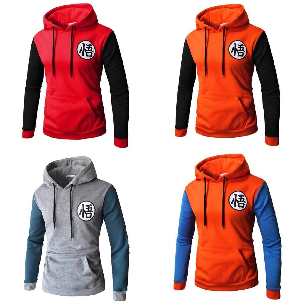 Warm Anime 3d Dragon Ball Z Son Goku Cosplay Jacket Sweatshirt Thick Coat Hoodie