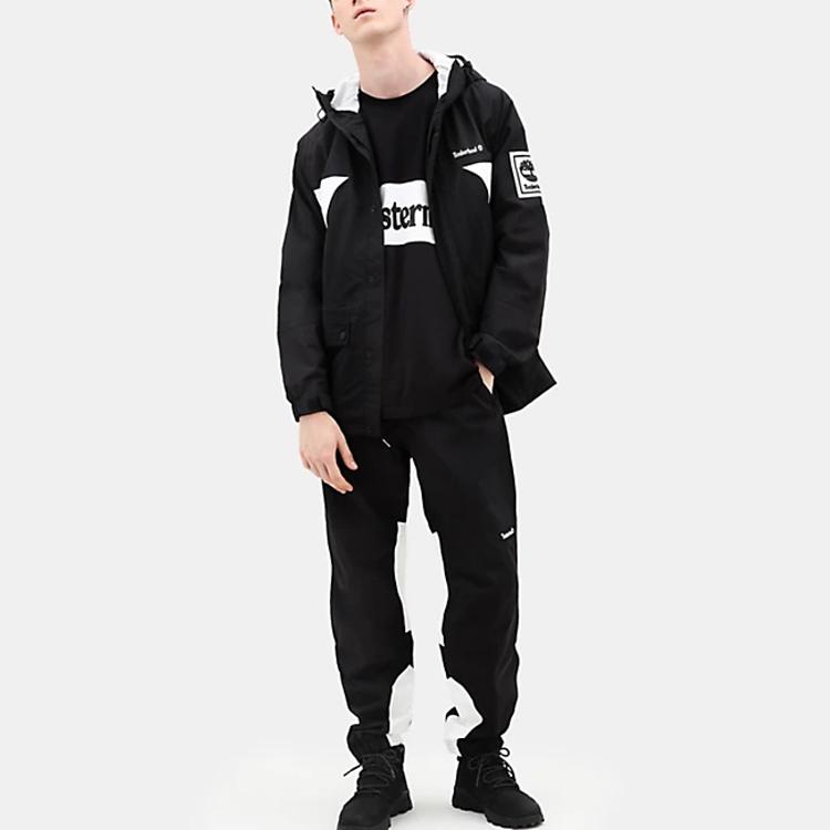 Timberland X Mastermind Kolaborace Ležérní Sportovní Tričko s Kulatým Výstřihem a Krátkým Rukávem Pánské Vrchní Díly Černá A28ZW-N92