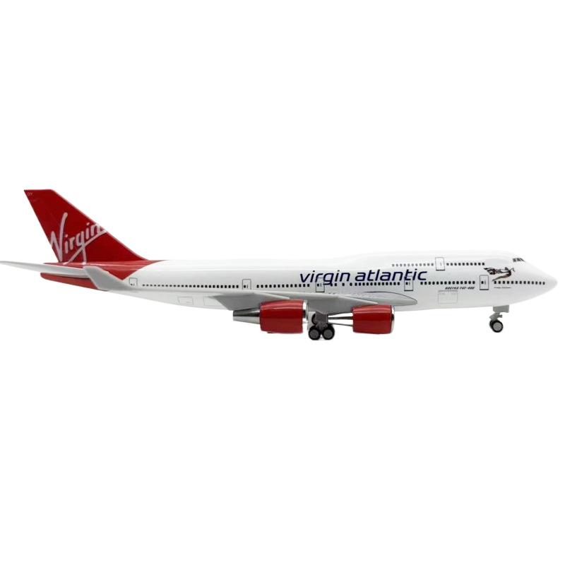 

1/200Diecast Airplanes B747 Virgin Atlantic Plane Toy Model 47CM Aircraft British Airline W Light and Wheel Landing Gear