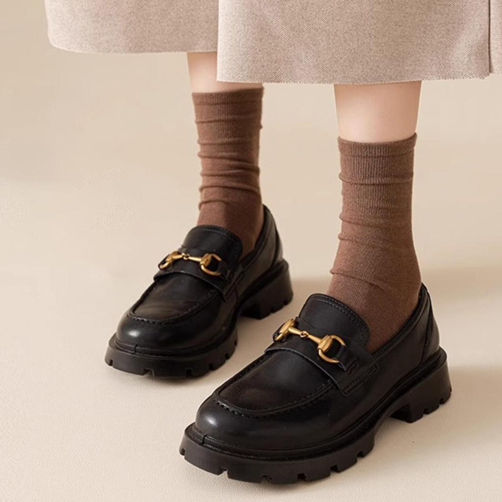 Women Mid Tube Socks Solid Casual Fashion Polyester Crew Socks Soft Elastic Breathable Sweat Absorbing Sports Socks Girls 4 Seasons Universal