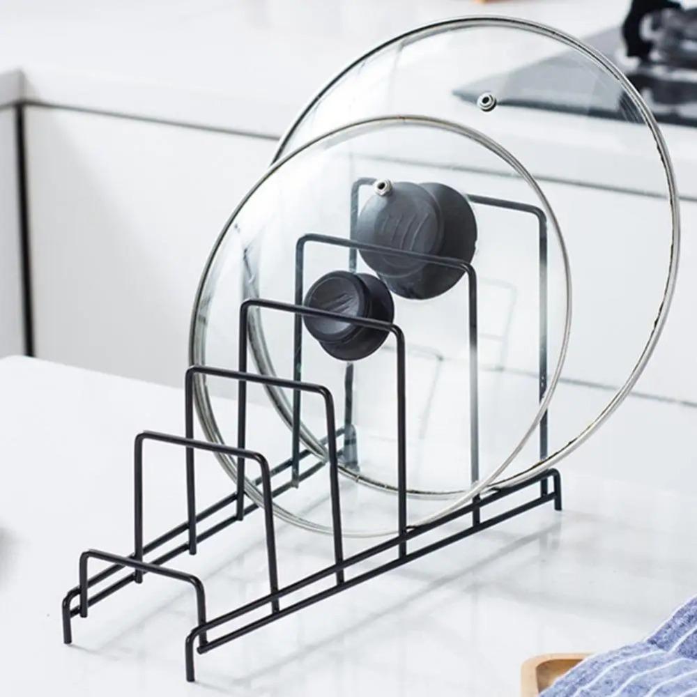 Mehrschichtiges Küchenorganizer-Regal Multifunktionales Topfdeckelgestell Eisenkunstregal Ablage Schüssel Geschirr