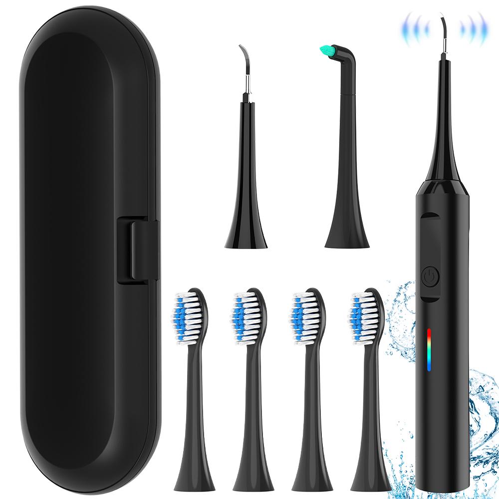 Electric Toothbrush, 6 Brush Heads & Travel Case, 3 Modes Rechargeable Electric Toothbrushes, Philips Toothbrush Head Compatible