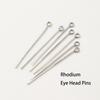 100Pcslot 14K 18K Gold Plated 16-50Mm Ball Head Pins Diy Jewelry Making Findings Brass Metal Flat Head Eye Head Pins Supplies