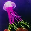 Jellyfish Aquarium Decorations Bright Color Silicone Decor Artificial Jelly-Fish