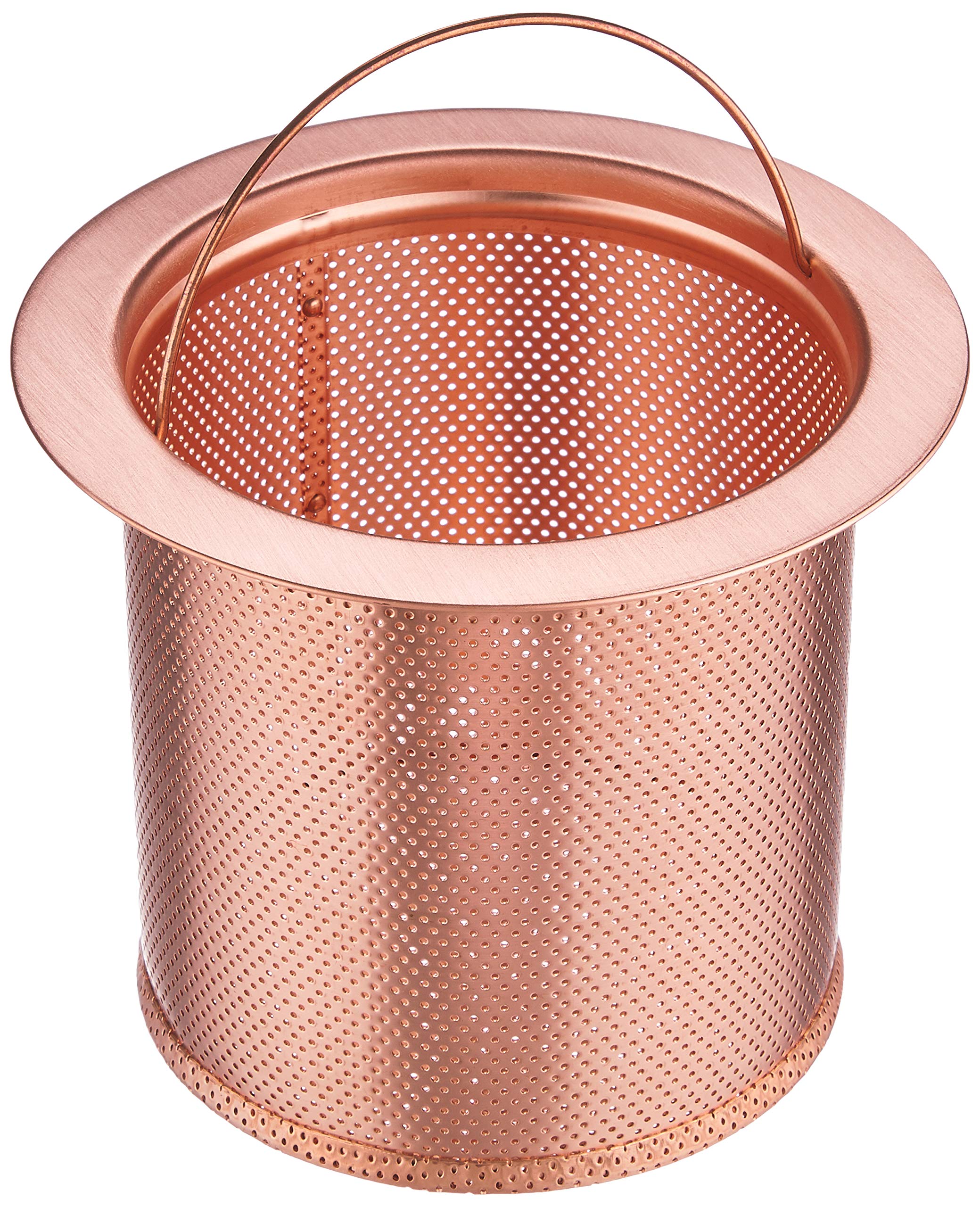 

SANEI Sink Drain Stopper Antibacterial Deep Drain Garbage Punched Large Size Basket, Copper, Effect, Collection, Holes, PH6501AF-2-L золотой