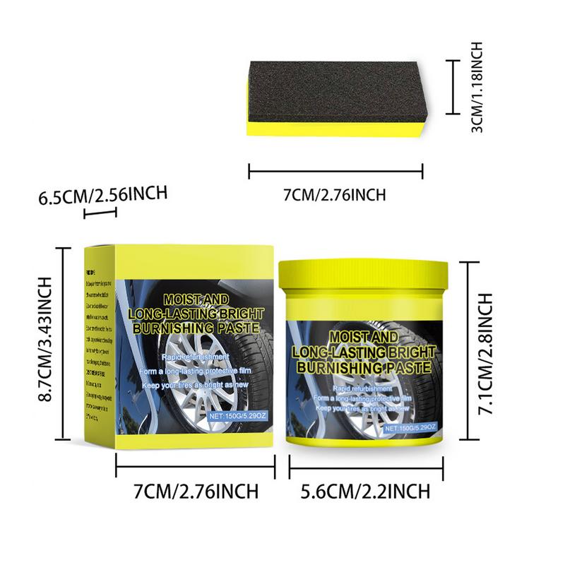 Reifenpflegepaste Reifenreiniger 150g Autoreifen Renovierung Wartungspaste Reifenglanzwachs Autoreifen Aufbereitung Für LKW