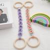 1Pc Woven Beautiful Storage Accessories Nordic Wind Storage Ring Hand Knitting Wall Hangings Cotton Rope Flower Decoration