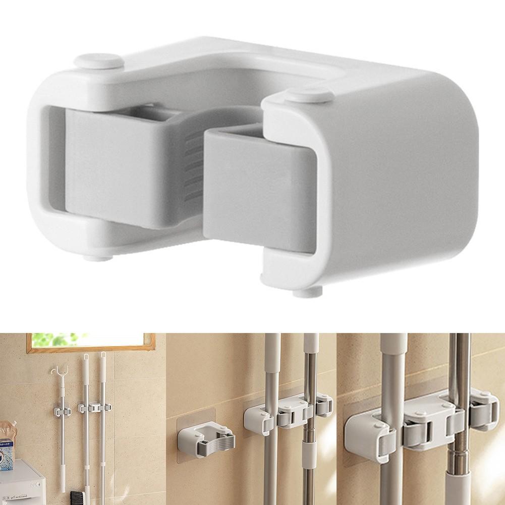 Mehrzweck-Mopphalter, spurlose Haken, Wandmontage, ABS, Neu