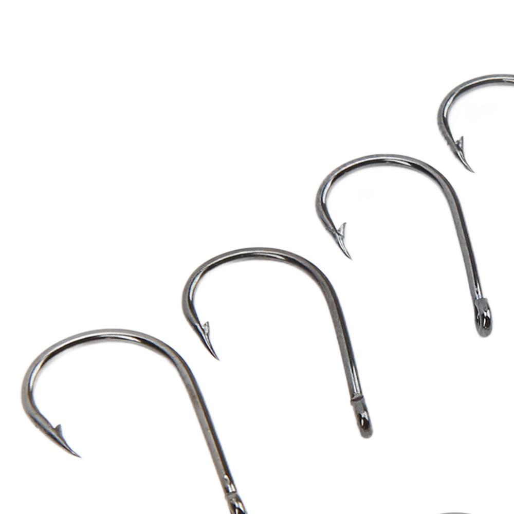 500PCS 10 Sizes Carp Fishing Hooks with Barbed Hooks Fly Fishing Hooks  Bass Fishing