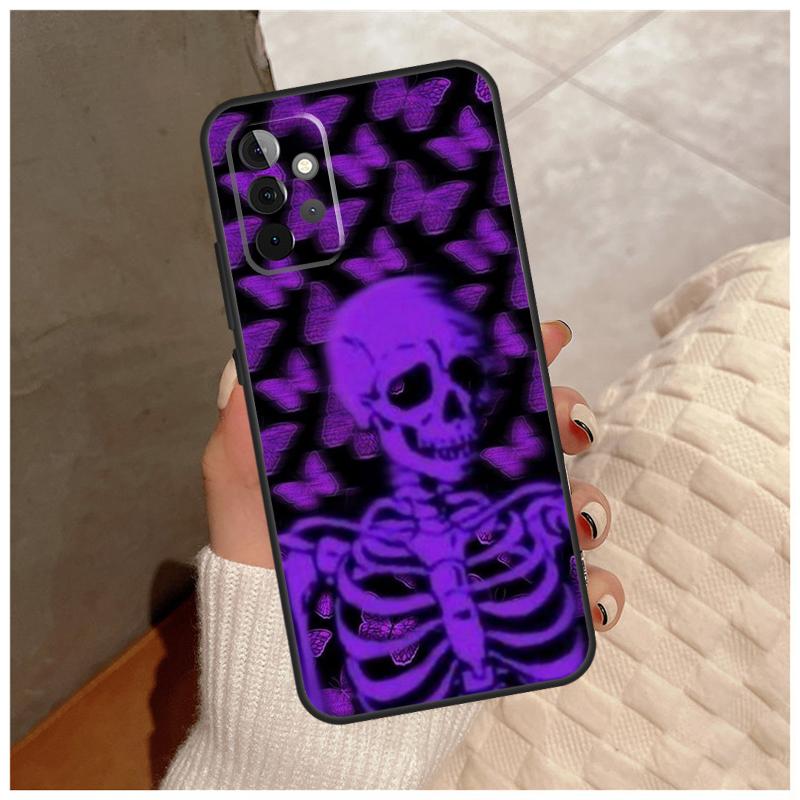 Purple aesthetic For Samsung Galaxy A12 A32 A52 A22 A16 A26 A36 A56 A06 A55 A35 A15 A54 A34 A14 A13 A53 Case