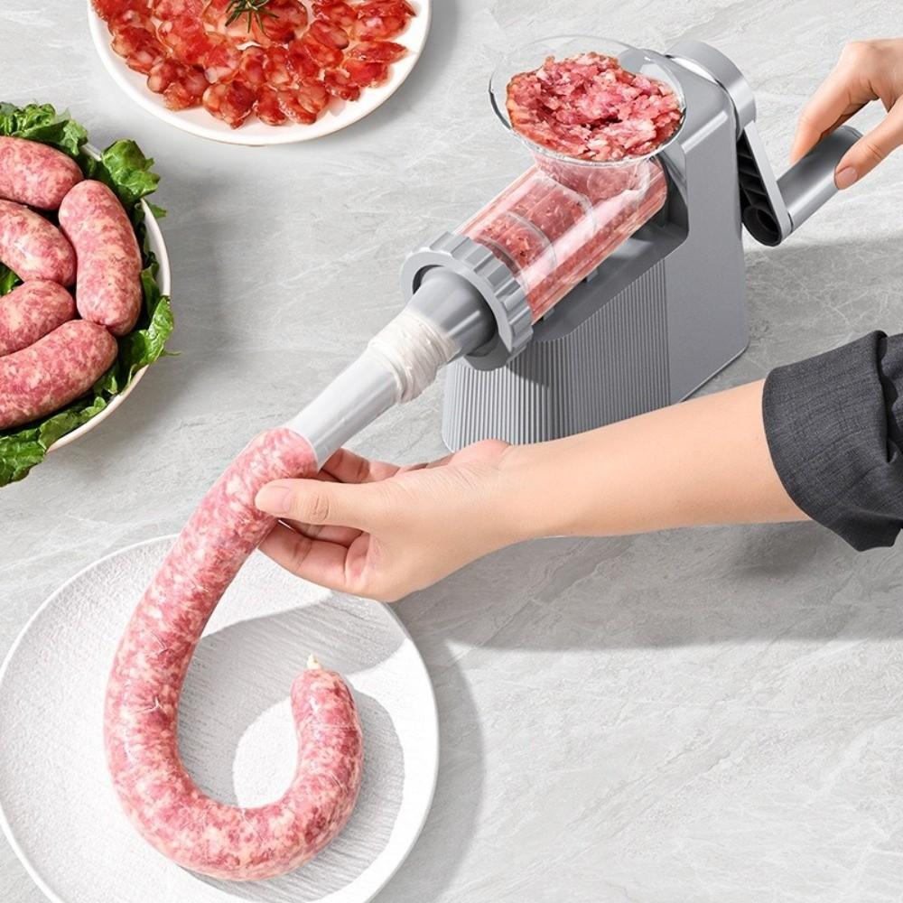Homemade Manual  Sausage Stuffer Large Capacity Meat Grinder Filling Maker  Home Cooking