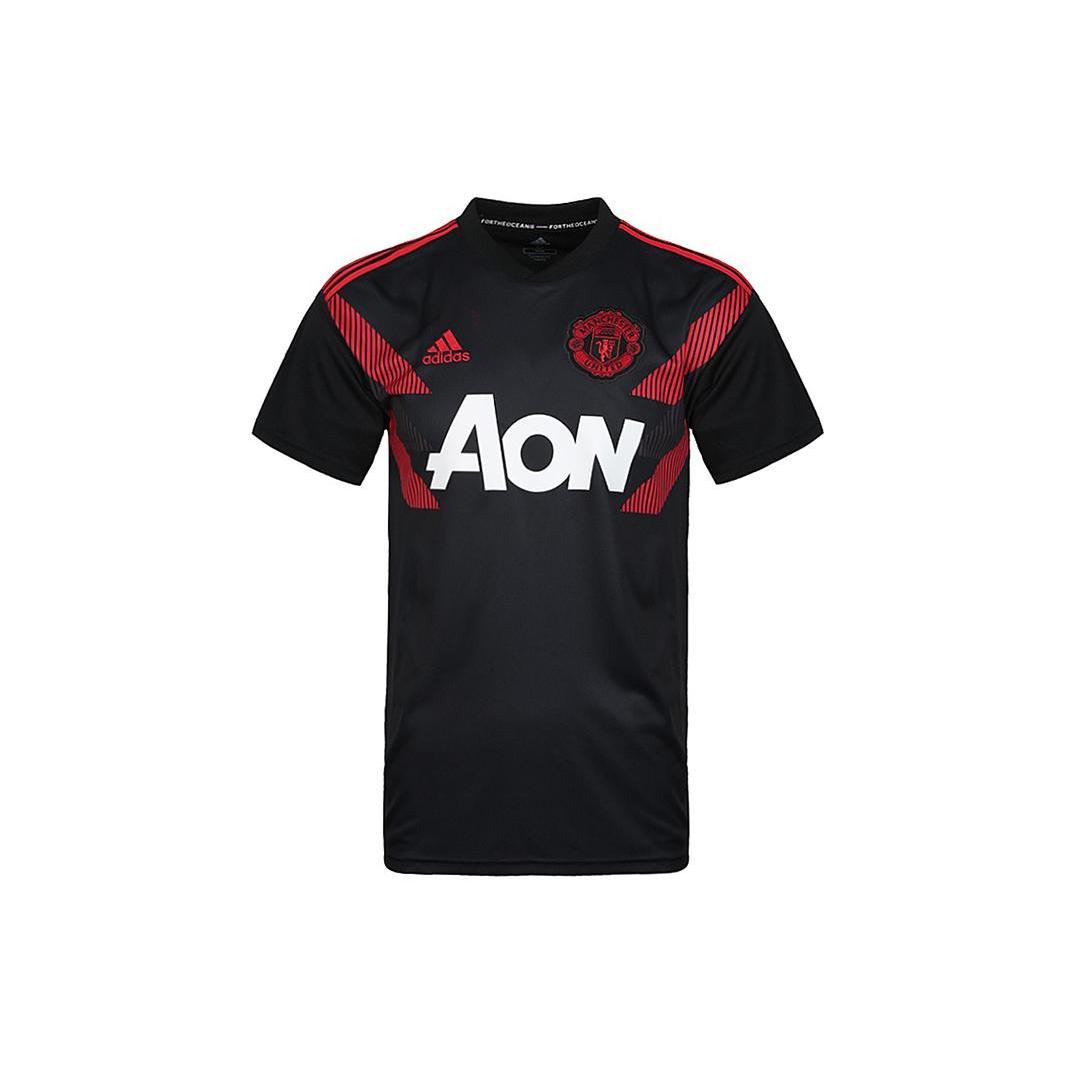 

Adidas Manchester United Soccer Jerseys Men s Black Moderate Straight Fit CW5824 L