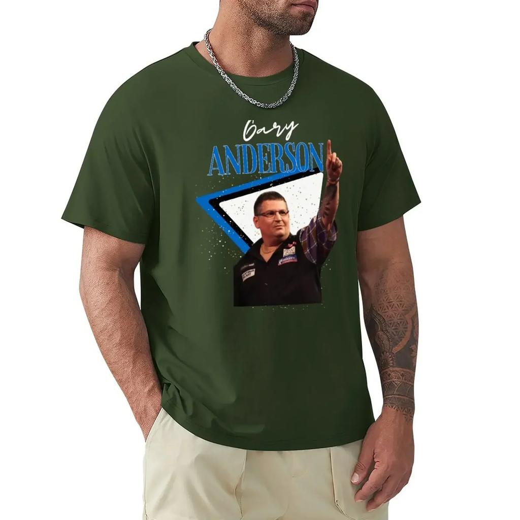 Gary Anderson Darts PDC 2022 Ian White Gary Anderso Darts Team TShirt for a Boy Quick Drying Vintage Plain White T Shirts Unisex
