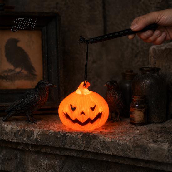 Pumpkin Lantern for Party Halloween Lantern, Spooky Handheld Light Up Cool Decoration Lamp Favors, Outdoor Indoor Decor Decorative