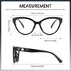 Blue Light Blocking Glasses with Pearl UV Unisex [Cyxus] Detail, Protection, Stylish, (01 Black)