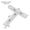 Edelstahl 90° L-Form Winkelhalter Verstärkungsverbinder