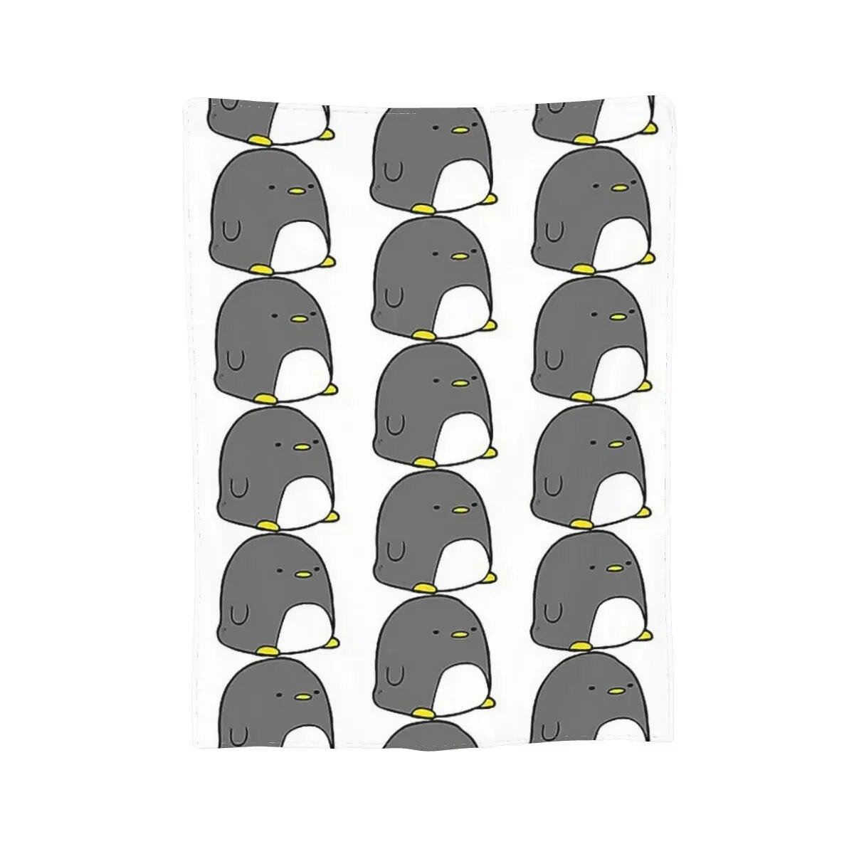 

Милые приятные одеяла с пингвинами, мягкое теплое фланелевое одеяло, покрывало для кровати, гостиной, пикника, путешествия, домашний диван 75x100cm 30x40in