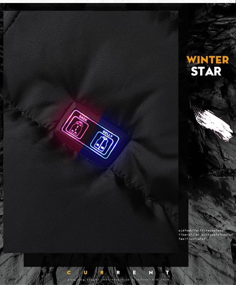 Smart Heated Vest: 9-Zone, USB-Charge, Unisex Winter Jacket with Dual-Switch Temperature Control