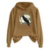 Women's Fashionable Casual Long Sleeve Hooded Printed Sweatshirt