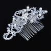 Women's Wedding Flower Rhinestone Faux Pearl Hair Clip Bridal Hair Comb Jewelry