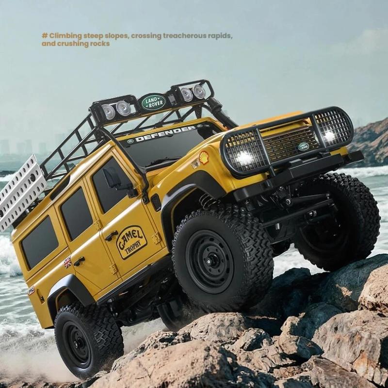 Professional MN111C 1:18 RC Car 4-wheel Drive Land Rover Defender 2.4G Full Scale Remote Control Car Truck Climbing Off-Road Vehicle Toys for Kid Gift
