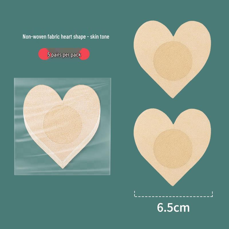 Ultra-Thin Seamless Invisible Non-Woven Disposable Nipple Covers - Breathable Stickers to Prevent Wardrobe Malfunction