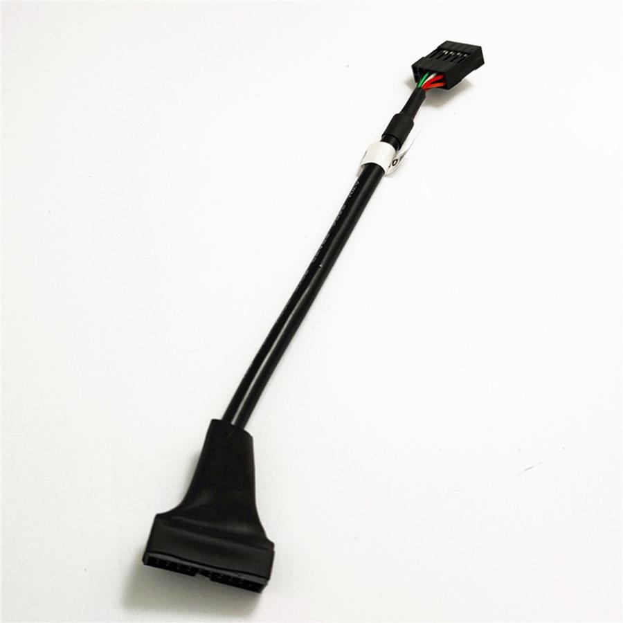 15cm PC Internal USB 2.0 9-pin Female To USB 3.0 19-pin Male Adapter Cable