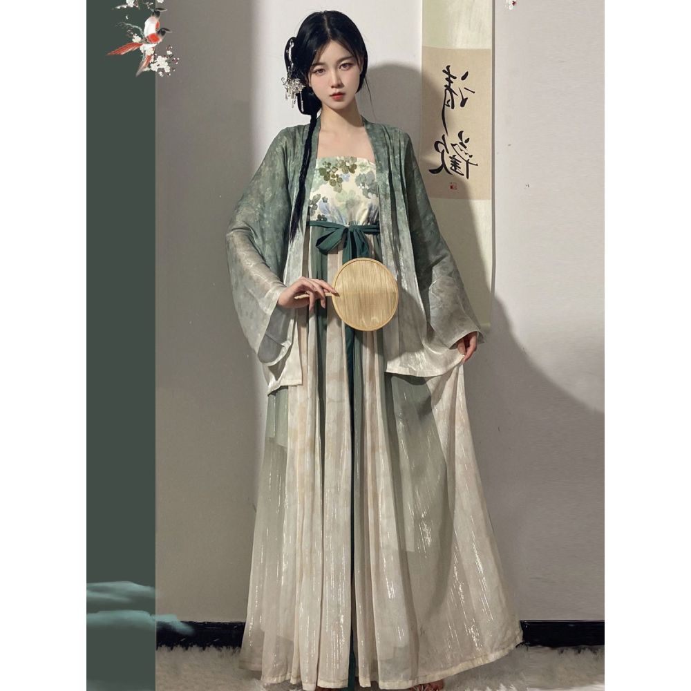 Costume Hanfu chinois complet d'automne pour femme adulte