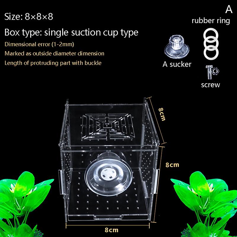 Fish Tank Small Fry Breeding Box Clear Acrylic Fish Breeding Isolation Box Hatchery Divider Spawning Hatching Room Fish Supplies