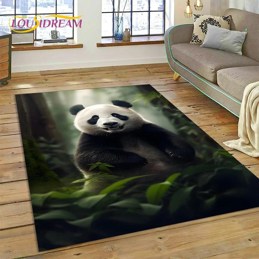 Cartoon-süßer Panda-Traumtier-3D-Teppich für Schlafzimmer, Wohnzimmer, Heimsofa-Dekoration, Kinderspiel, große Dekor-Bodenmatte