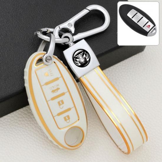 TPU Car Remote Key Case Cover Fob Shell Holder For Nissan Altima Maxima Infiniti