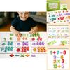 Preschool Math Teaching Tool Wooden Addition Subtraction Counting Puzzle For Early Learners