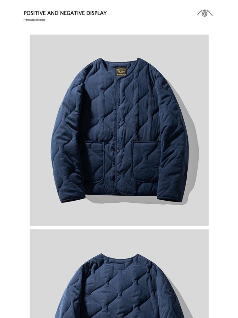 Men's American Casual Retro M65 Quilted Liner Jacket - Padded Autumn/Winter Hunting and Workwear Outerwear