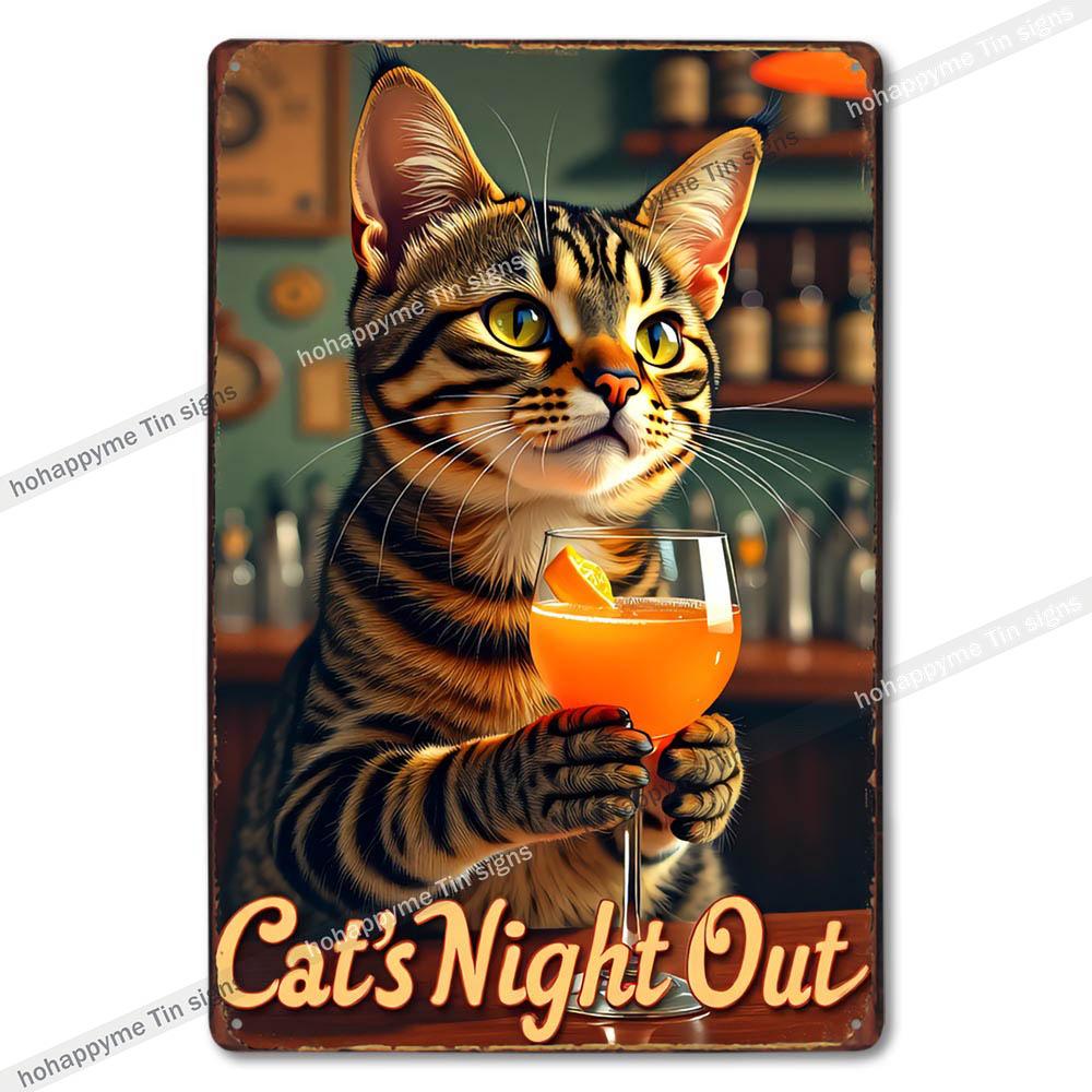 Retro Alkohol Blechschild Metall Vintage Plakette Bar Wandkunst Küche Wohnzimmer Schlafzimmer Party Dekoration