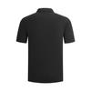 Emporio Armani Black Cotton Fabric Tech Texture Future Concept Commuter Knit Casual Fashion Simple Business Polo Shirt EM000571-AF20426-1UC001