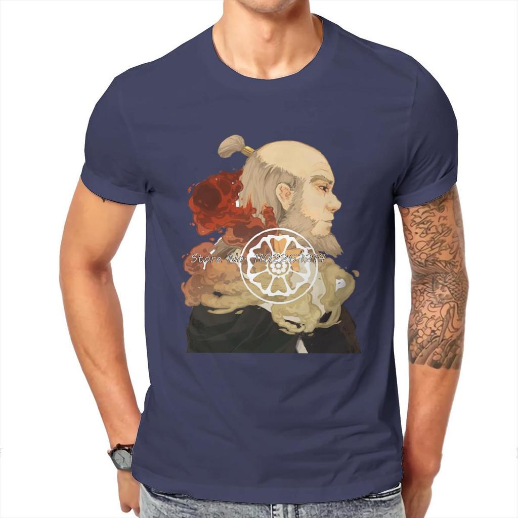 Iroh Harajuku T-Shirt Avatar Der Letzte Luftbändiger Aang Wasserstämme Erdkönigreich Kreative Streetwear Freizeit Geschenk Kleidung T-Shirts